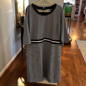 Navy and white Draper James dress